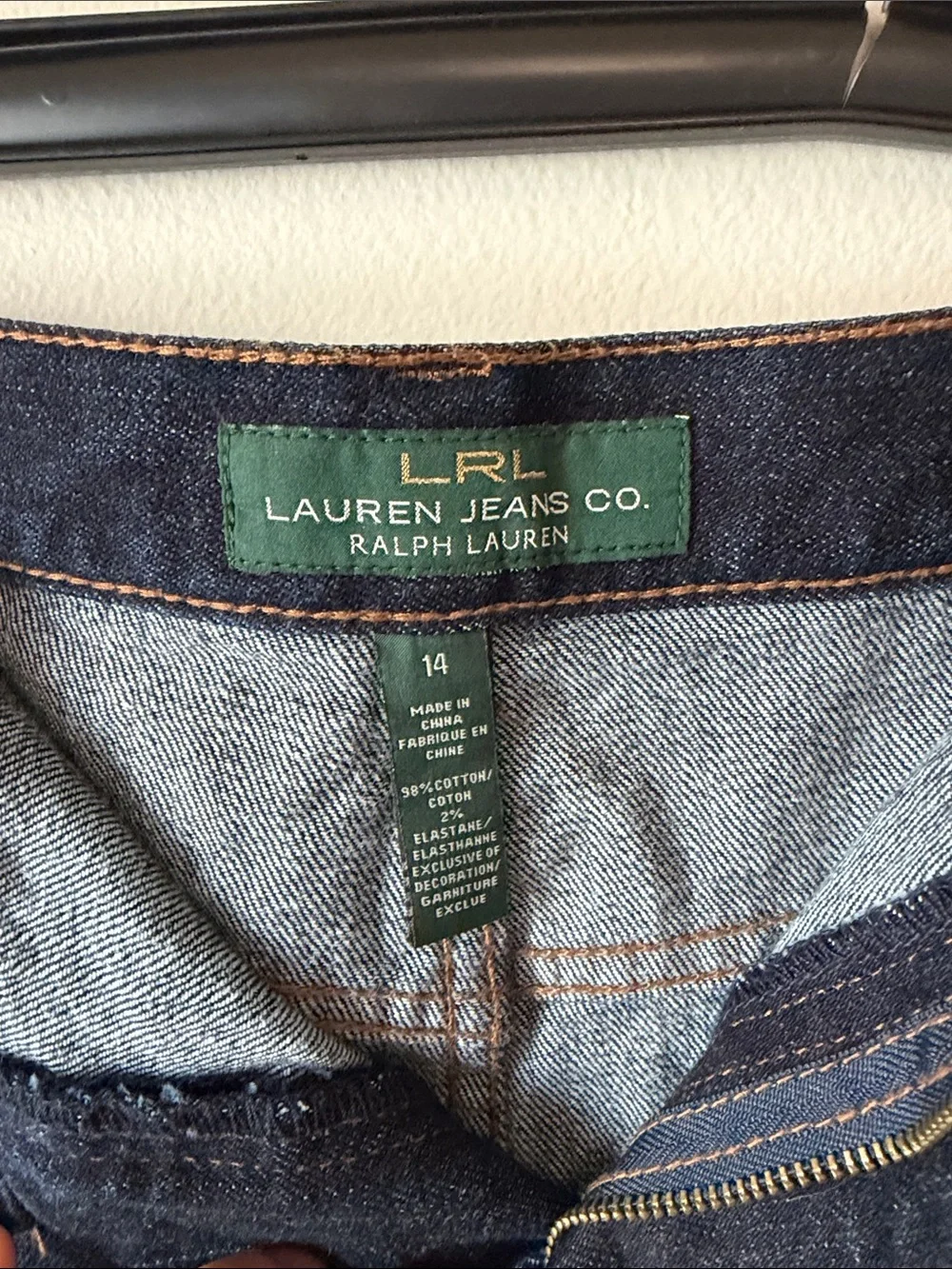 Ralph Lauren Women’s  Slim Dark Blue Denim Skirt